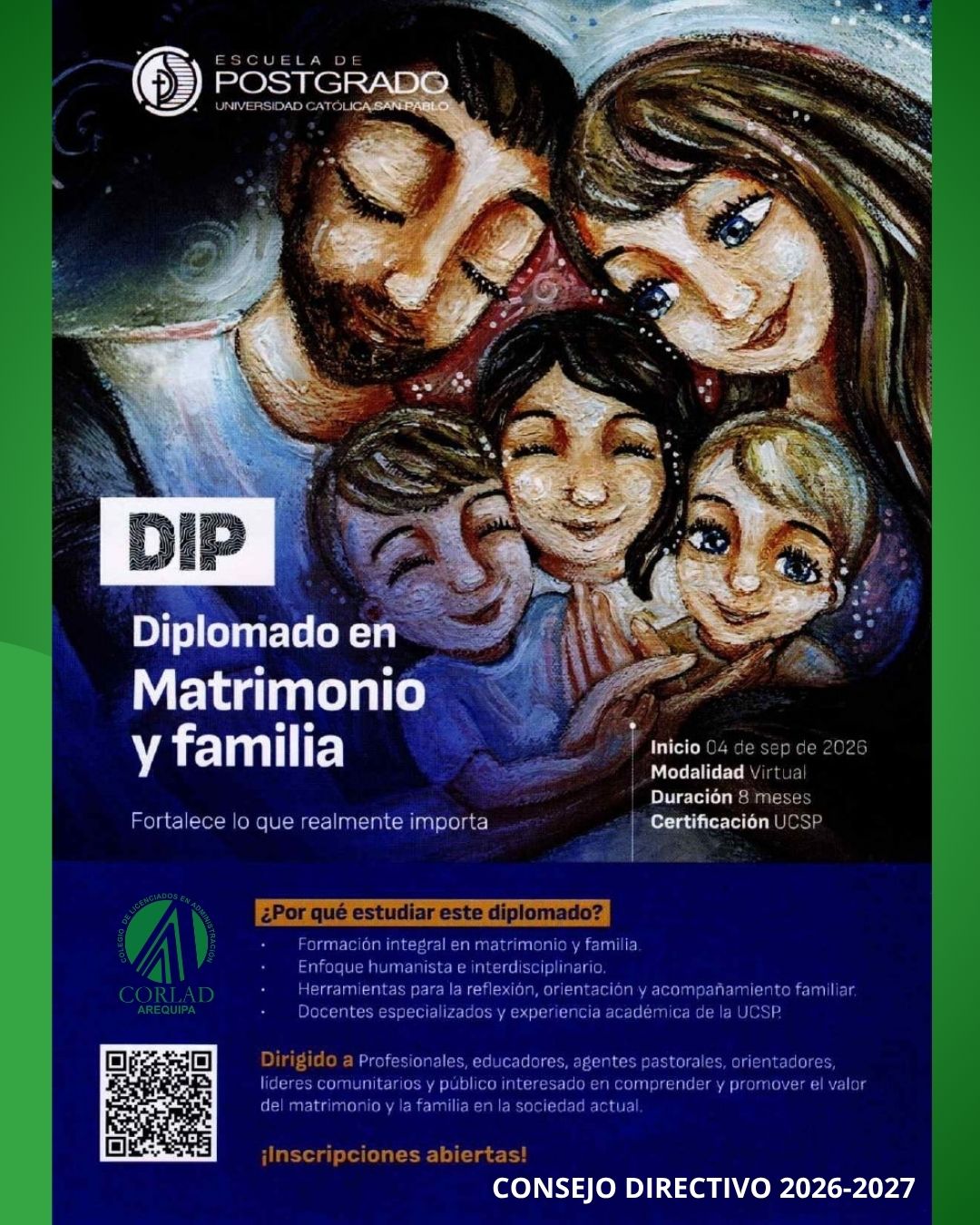 DIPLOMADO EN MATRIMINIO Y FAMILIA - UCSP